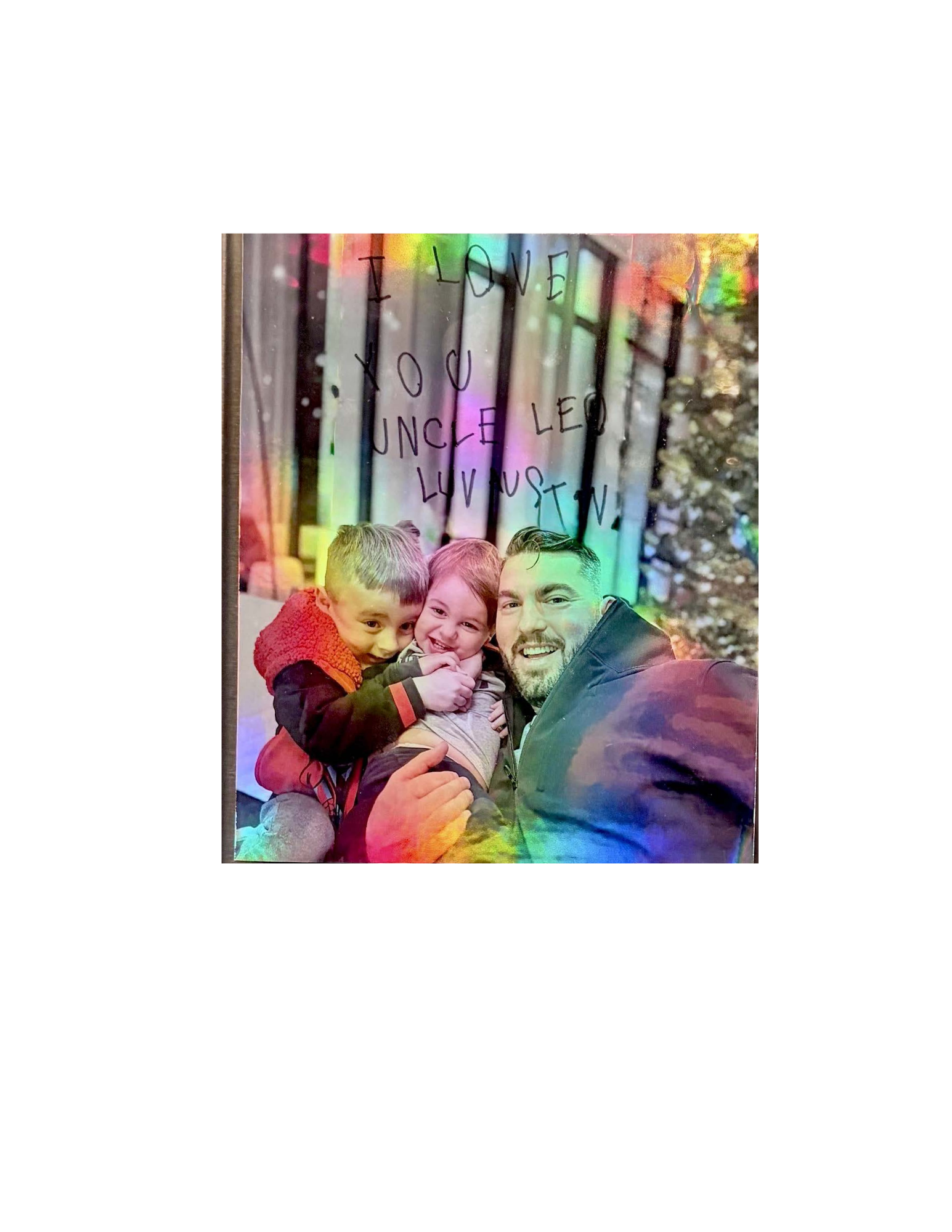 Signature holographic keepsake magnet